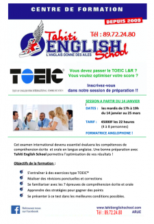 Affiche toeic jan 25